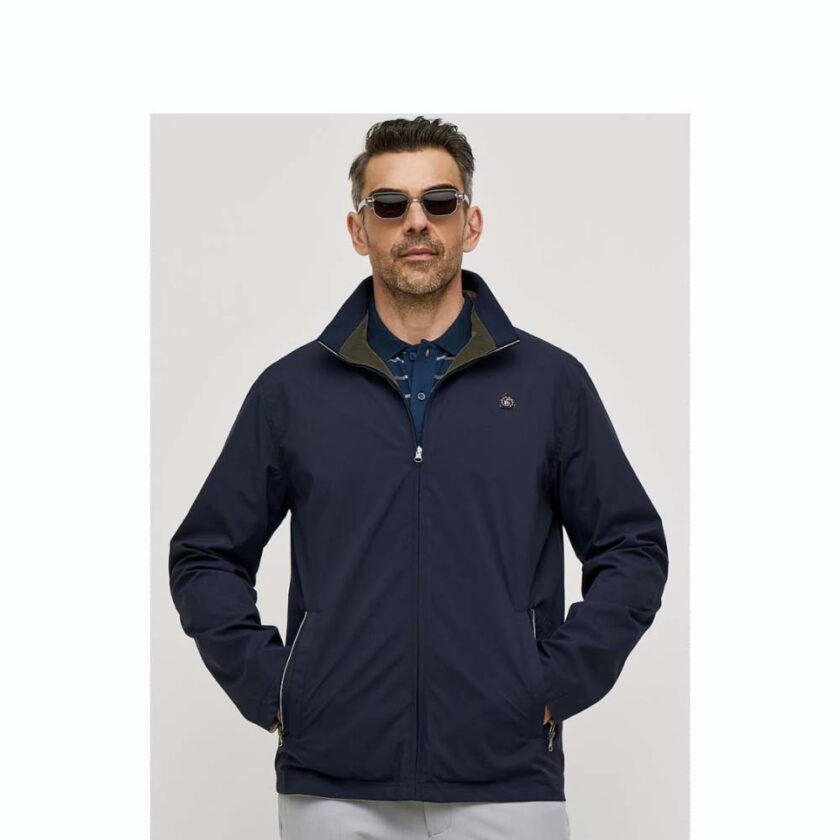 Men's Sogo Double Face Jacket Blue-Khaki