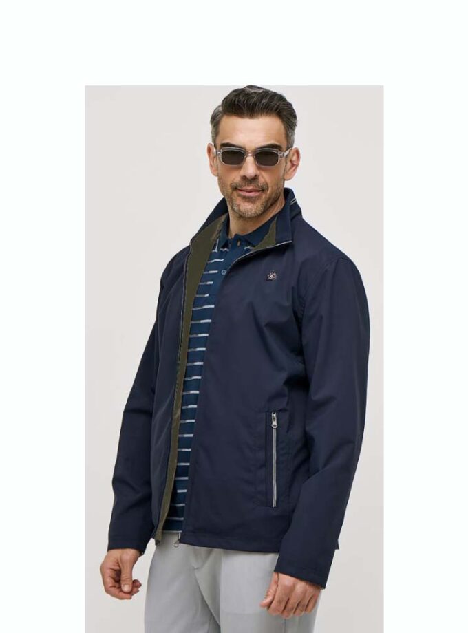 Men's Sogo Double Face Jacket Blue-Khaki