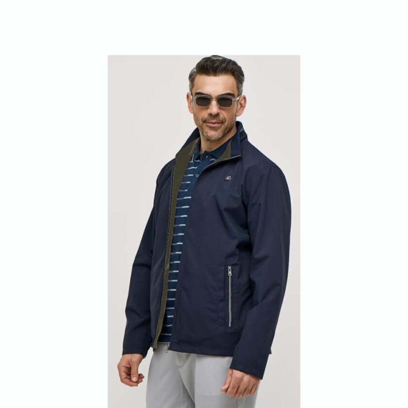 Men's Sogo Double Face Jacket Blue-Khaki