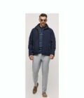 Men's Sogo Double Face Jacket Blue-Khaki