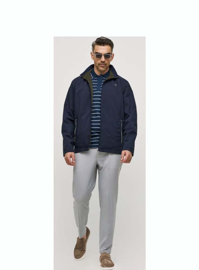 Men's Sogo Double Face Jacket Blue-Khaki