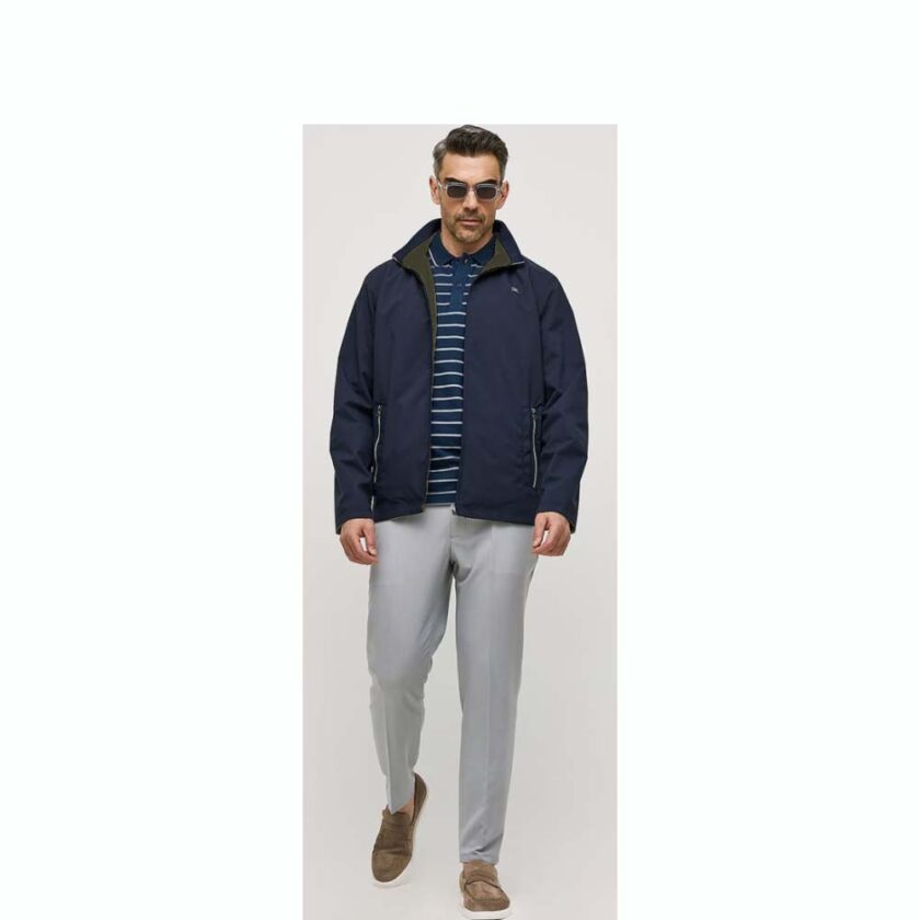 Men's Sogo Double Face Jacket Blue-Khaki