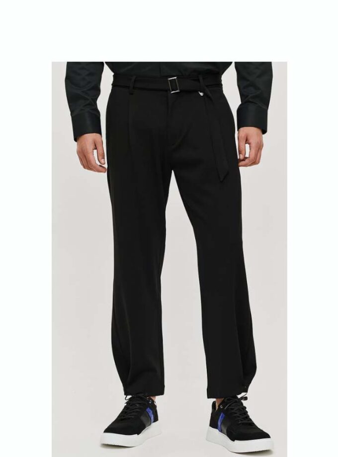 Black Men's Trousers by Brokers