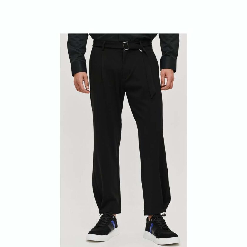 Black Men's Trousers by Brokers