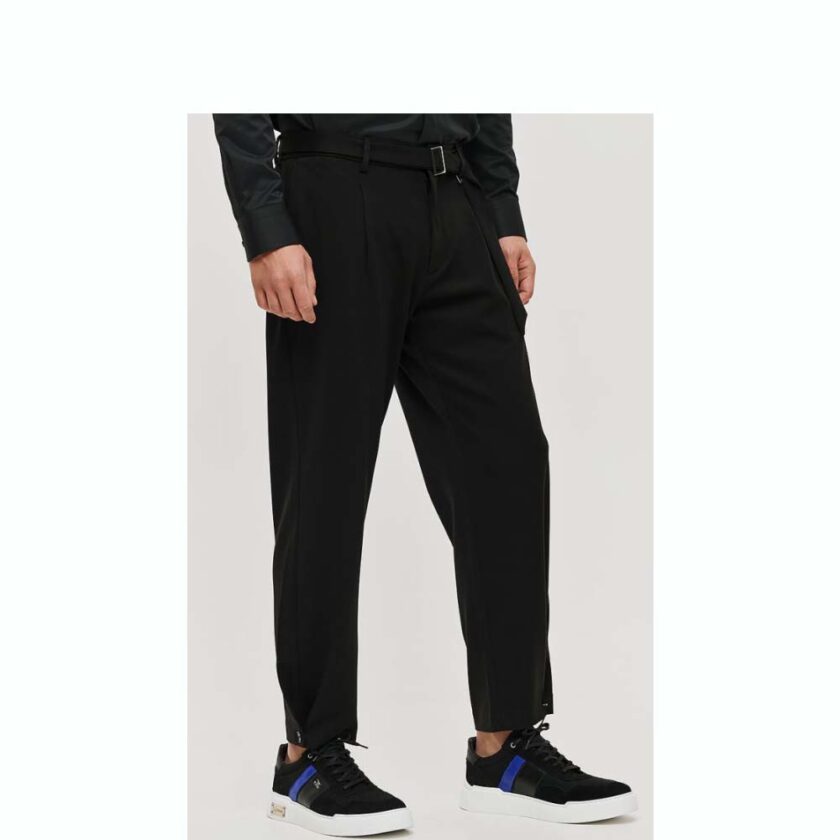 Black Men's Trousers by Brokers