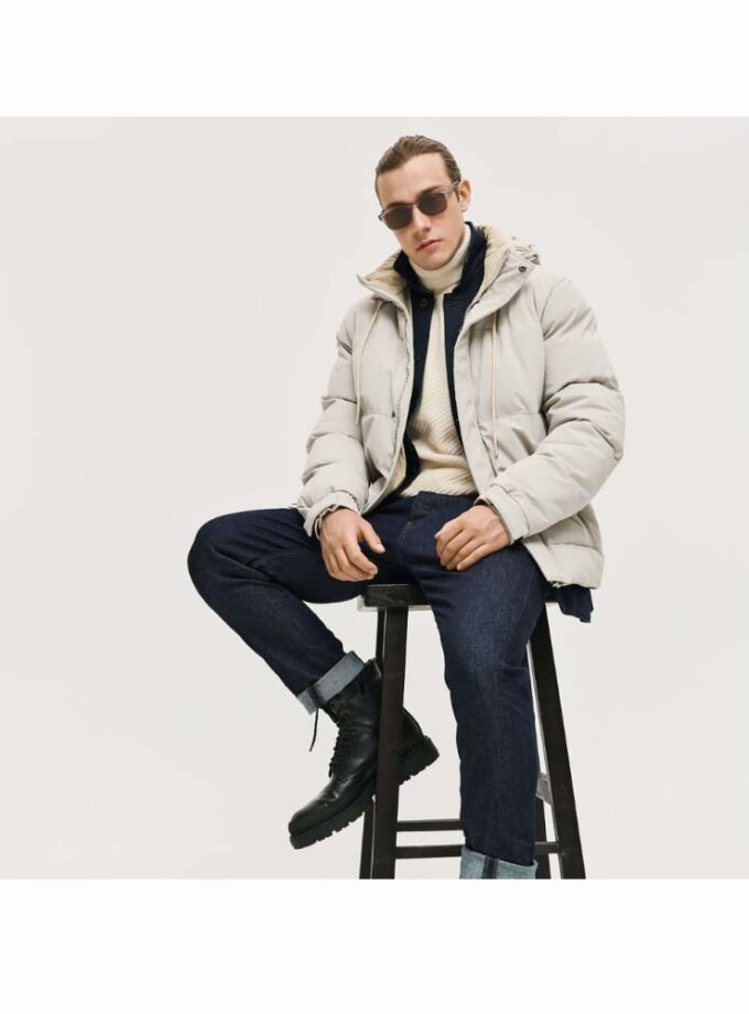 Ανδρικό Μπουφάν Εκρού Brokers